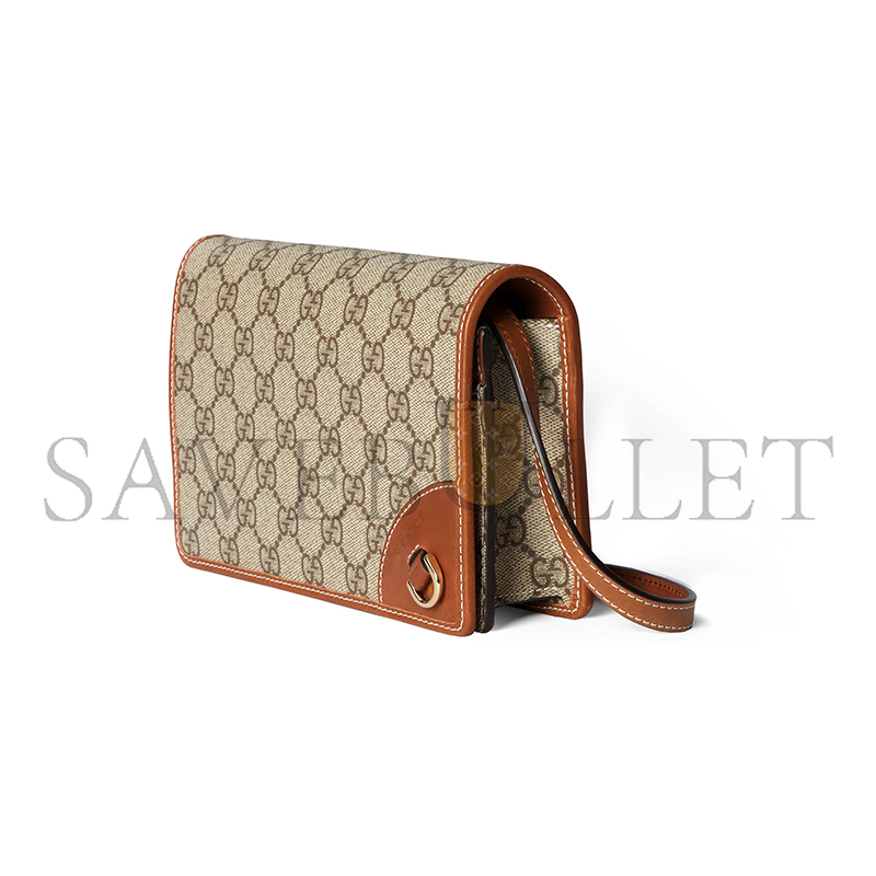 GUCCI GG EMBLEM SUPER MINI SHOULDER BAG 820688 (20*12.5*5cm) GUCCI GG EMBLEM SUPER MINI SHOULDER BAG 820688 (20*12.5*5cm)
